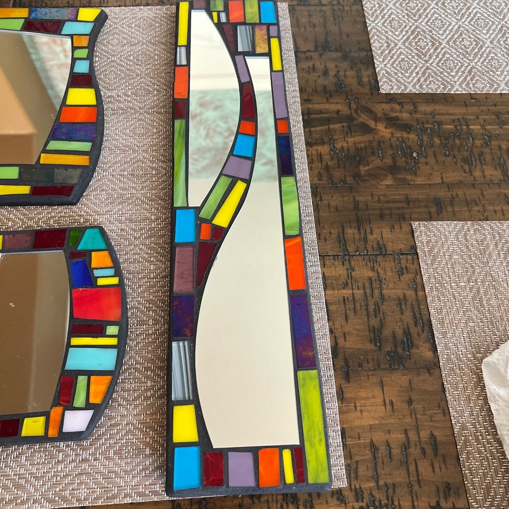 Mirror Abstract Mosaic: Mid-century - Picture 4 of 10